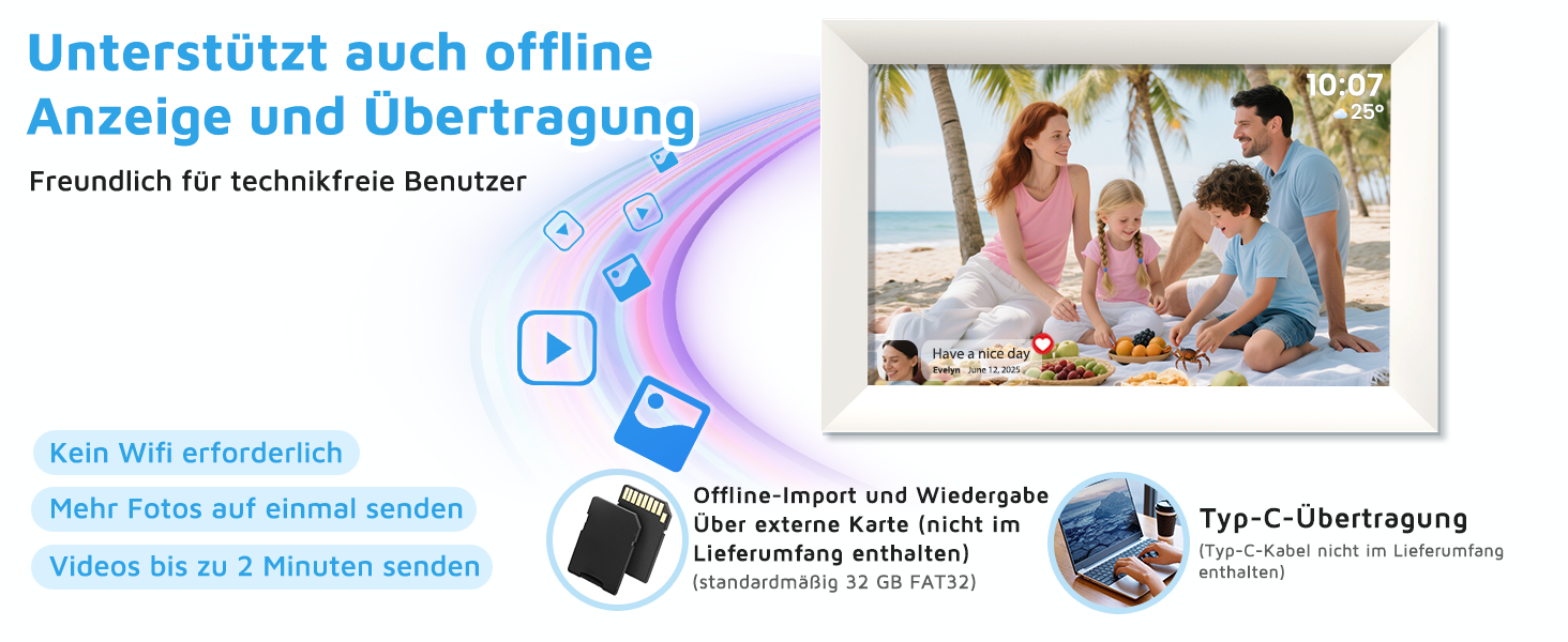 Цифровий фоторамка Hesmor 15.6