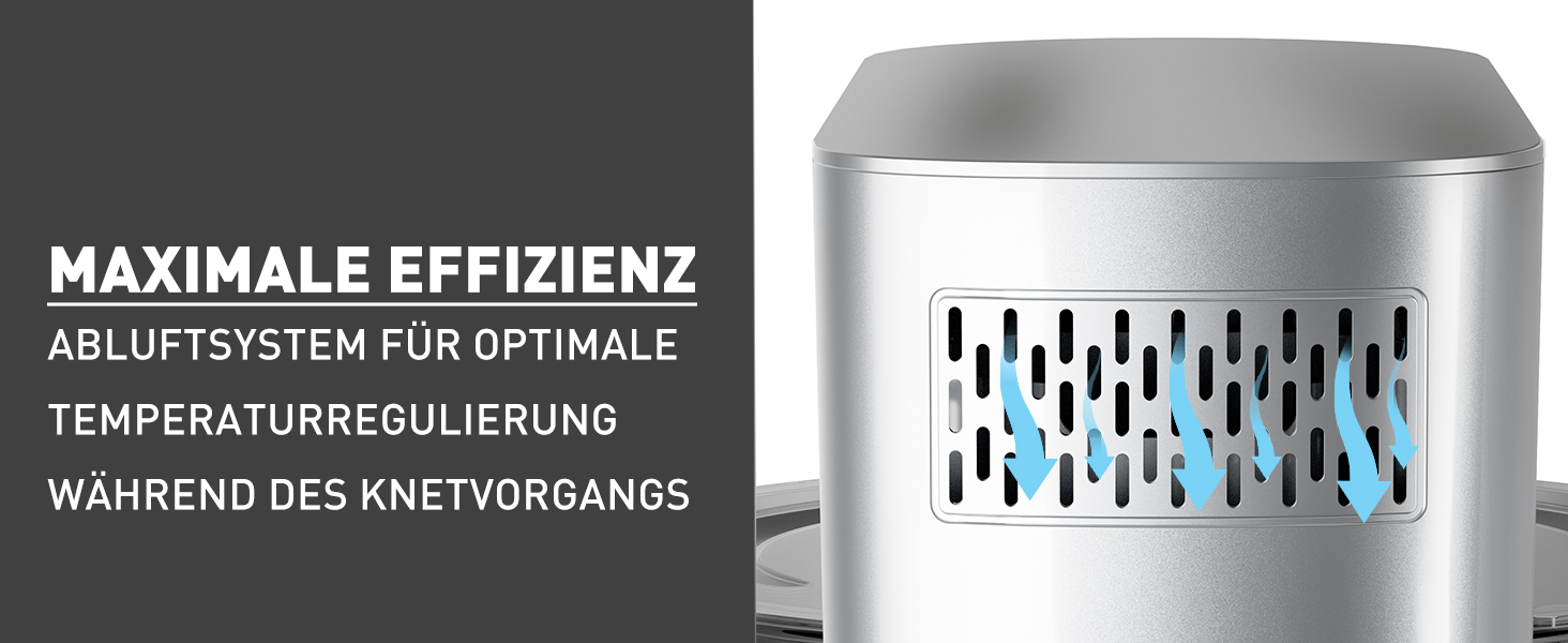 Кухонна машина Heinrichs 2500W з подвійним гаком для тіста, міксером та вінчиком, 8 швидкостей, чаша 8л з нержавіючої сталі, тиха, колір