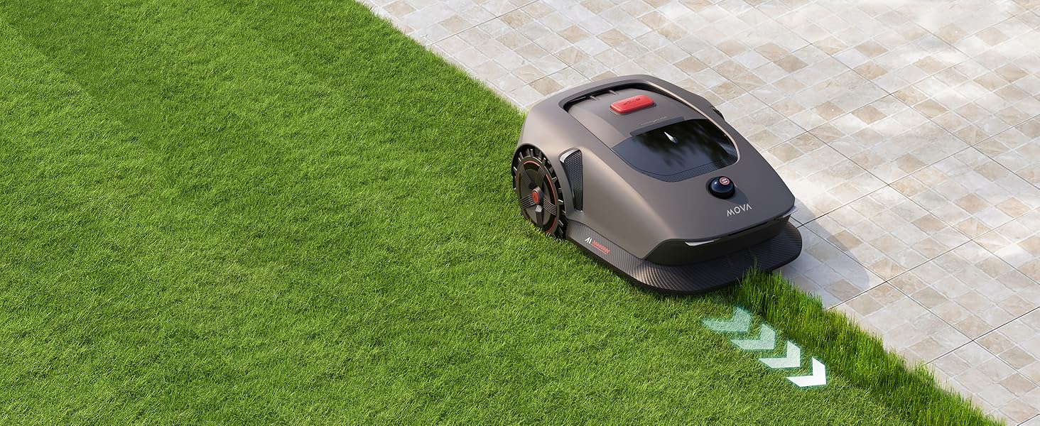 Робот-газонокосарка Dreame з 3D LiDAR, бездротова установка, точна навігація до 1000 м², розумне уникнення перешкод, керування через додаток, покращені колеса, U-подібне косіння, швидка зарядка