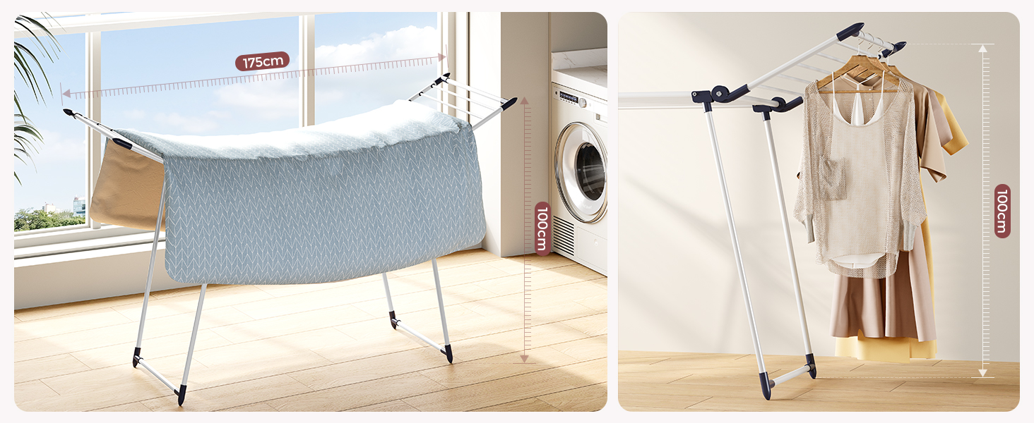 Стійка для сушіння білизни, розкладний сушильний стійка 