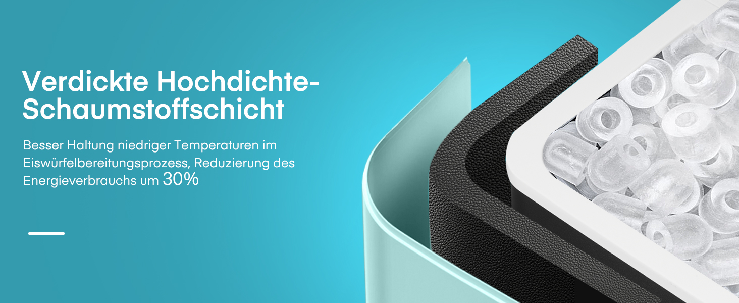 Машина для льоду Fohere портативна, самоочищення, 14 кг/24 год, зелена - для дому, бару, офісу, кемпінгу