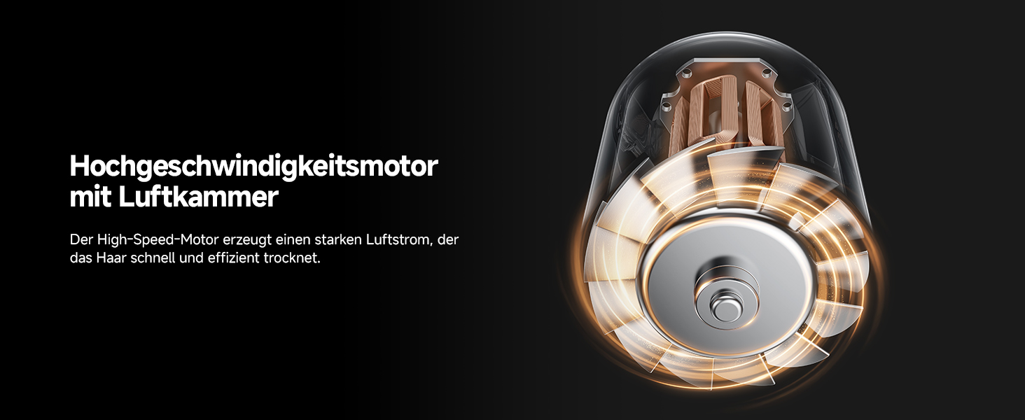 Фен для волосся MOVA Shine 20 з дифузором, високошвидкісним двигуном та плазмовим доглядом, NTC-контролем температури, Gold