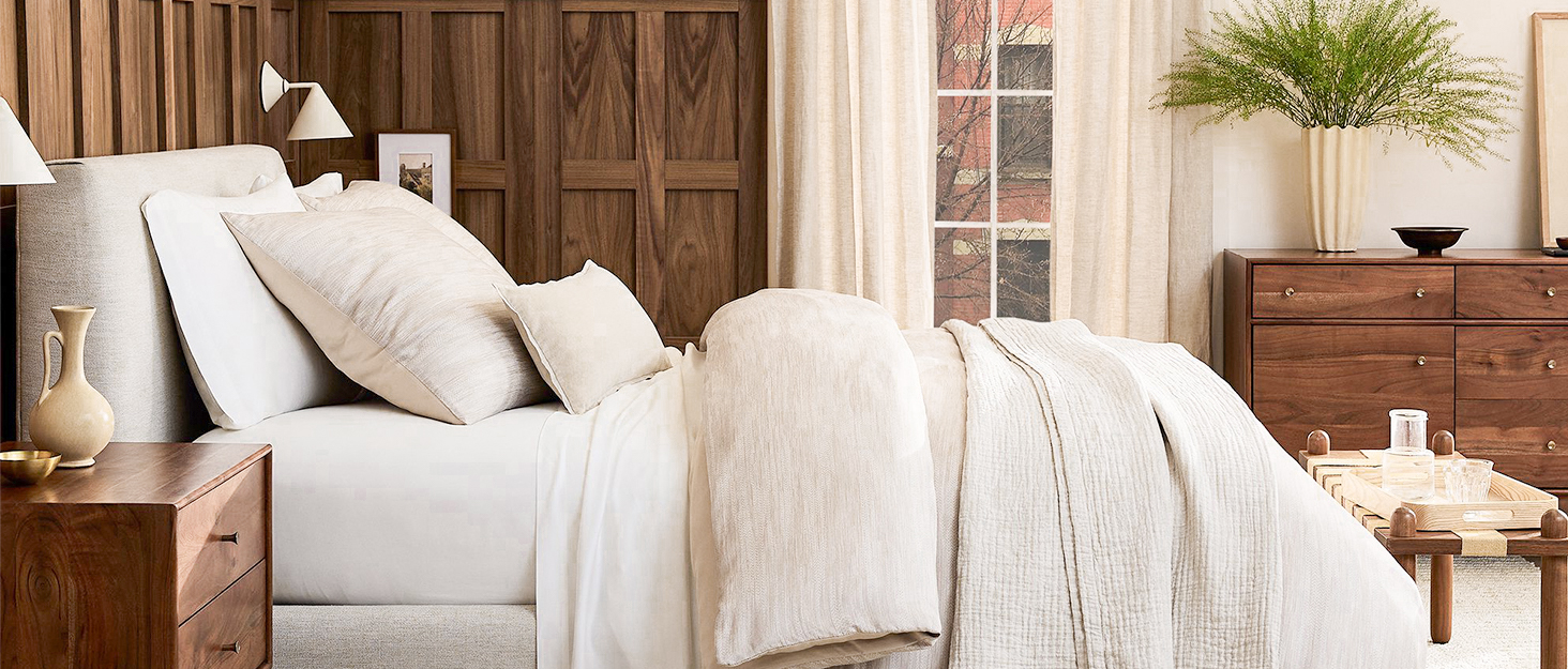 Комплект постільної білизни 200x220 з бавовни, бежевий, суперм'який, 100% бавовна, випрана, з льоноподібною текстурою, ÖKO-TEX, комплект 3 шт. (200x220 + 2 x 80x80)