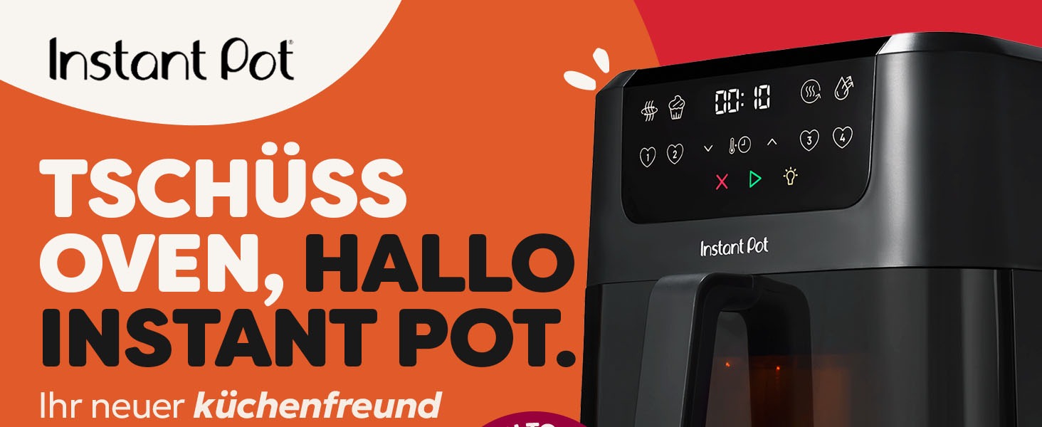 Фритюрниця повітряна Instant Pot Vortex Compact Trüffel Grau 5 л з сіткою, сімейна, 4-в-1 (смаження, сушка, випічка, підігрів), антипригарне покриття, легко миється, придатна для миття в посудомийній машині, колір: сірий