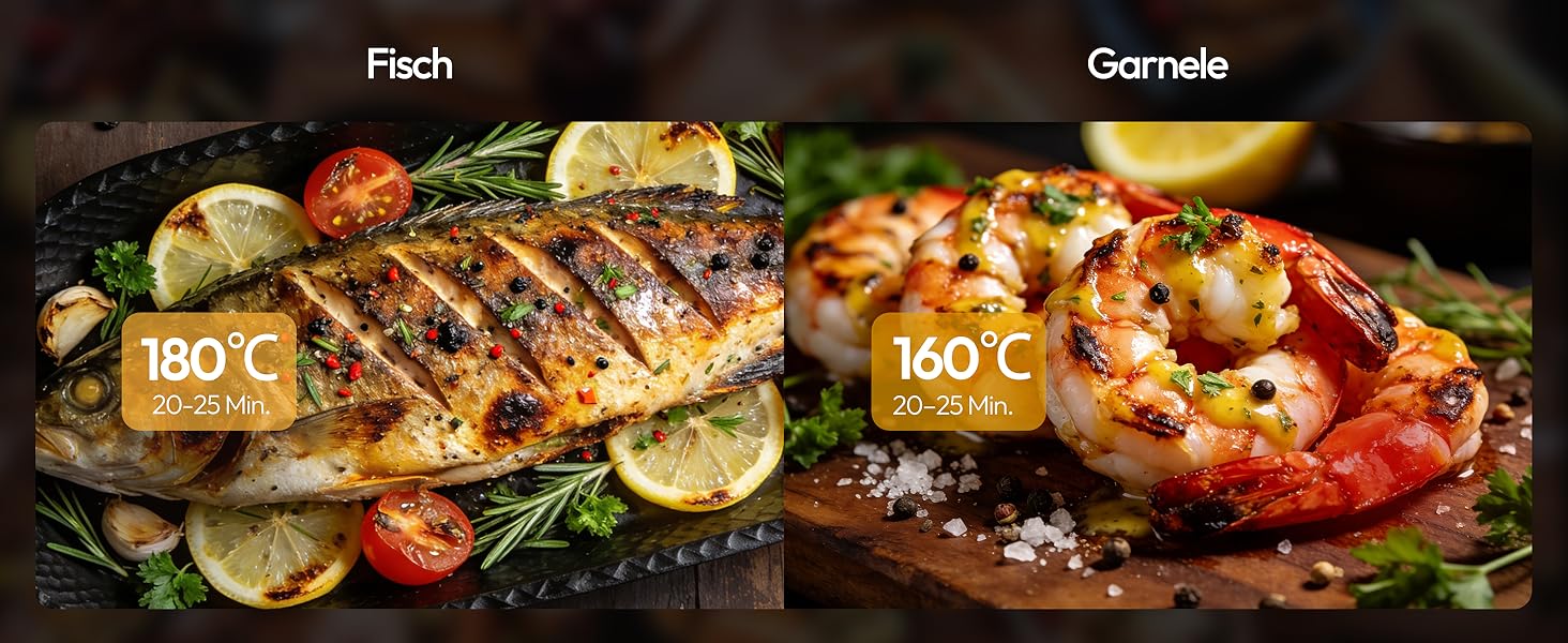 Аерофритюрниця LLIVEKIT з двома камерами та вікном перегляду, 8.5л (4.5л+4.5л), мультипіч 9-в-1 XXL без олії, сенсорне керування, таймер, чорно-срібляста