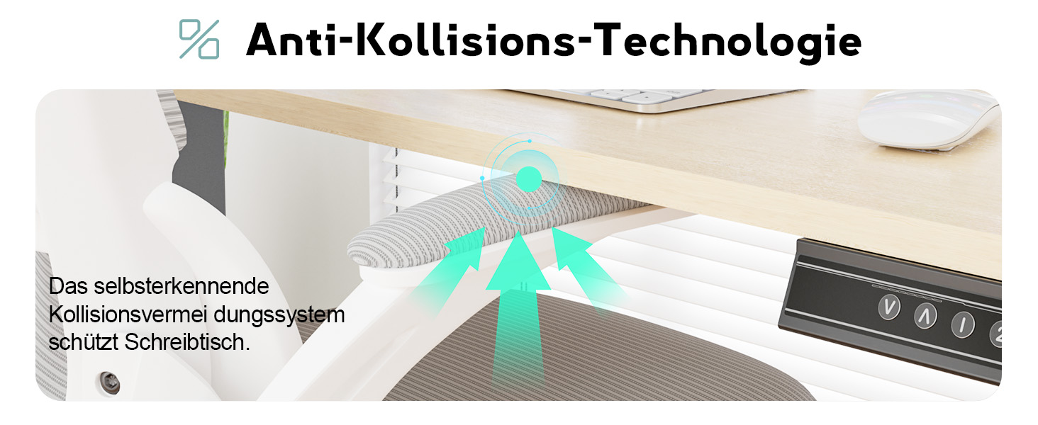 Регульований стіл, електричний, 120x60 см, 3 функції пам'яті, з кабелеуправлінням та гачками. Дерев'яний колір