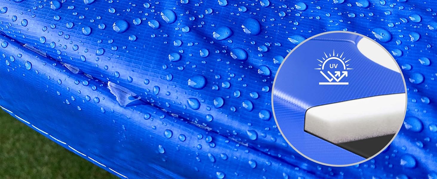 Батут вуличний KINETIC SPORTS Salto Plus Ø183 см з сіткою, драбиною та захисним покриттям - для дітей