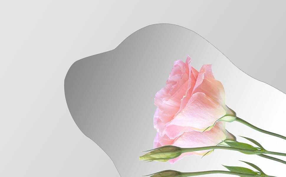 Дзеркало для ванної кімнати Boromal, чорне, 62x90 см, вертикальне/горизонтальне, декоративне