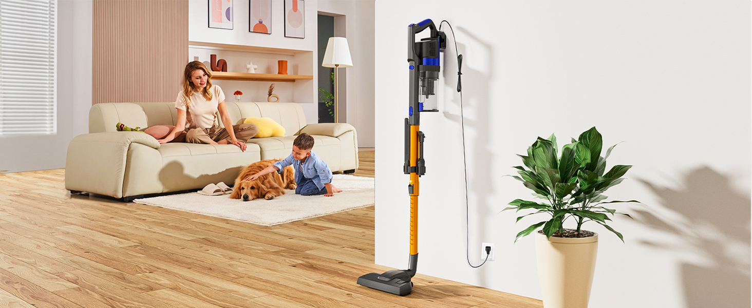 Потужний пилосос Con XL-606-60: 60KPa, 680W, 7м, 800мл, для твердих поверхонь, помаранчевий