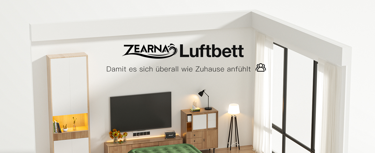 Надувний матрац для двох осіб 203x152x40 см з електричним насосом, самонадувний, для дому