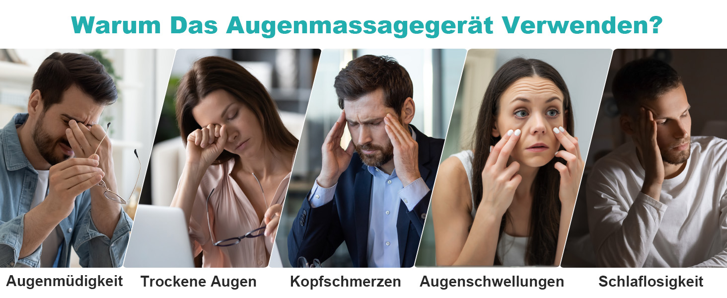 Масажер для очей Aspria® Eyecloud Vision з підігрівом та Bluetooth, видимий дизайн, масаж повітрям, розслаблення очей для втомлених/сухих очей, подарунок для жінок, чоловіків, друзів та сім'ї