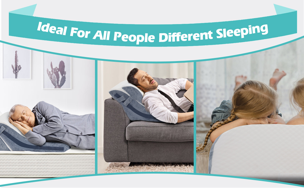 Набір з 4 подушок-валиків ортопедичних з memory foam для спини, для сну, після операції (білий, 3 шт.)