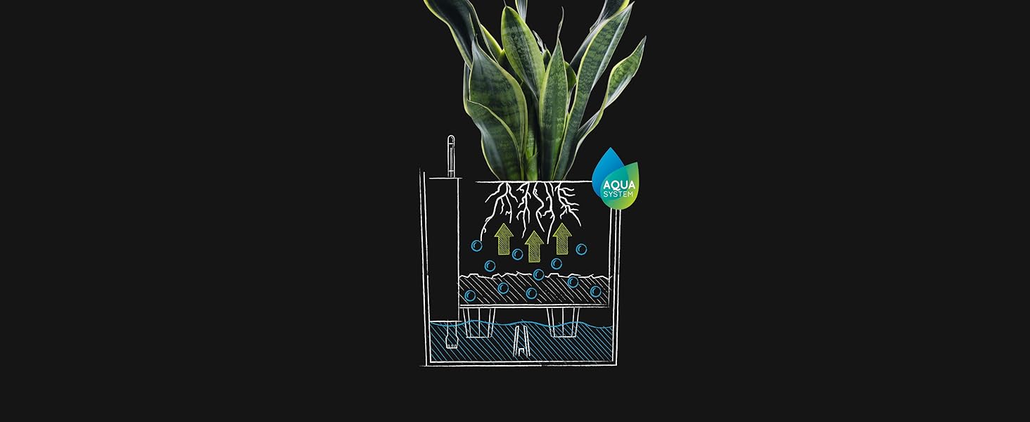 Пляцок Lechuza 'Cube Cottage 30' з системою поливу ґрунтом, граніт, 30 x 30 x 30 см