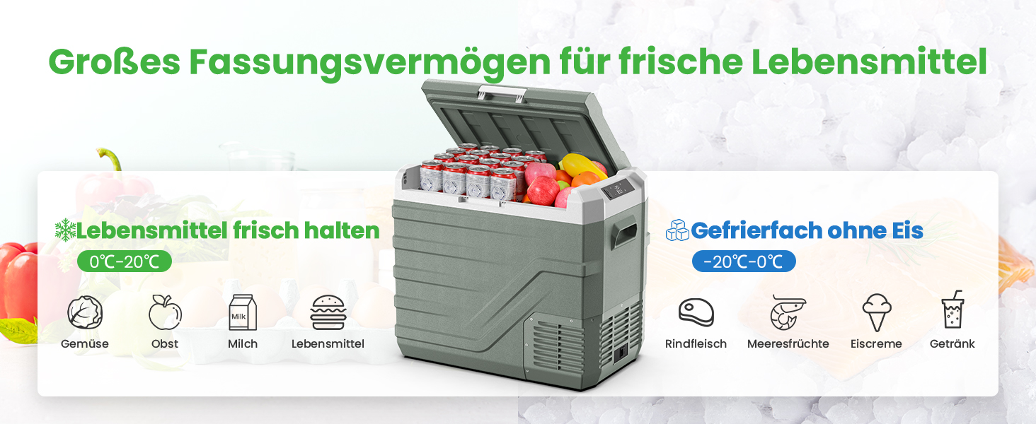 Автомобільний компресорний холодильник Alpicool 44L 12/230V для кемпінгу, риболовлі, подорожей