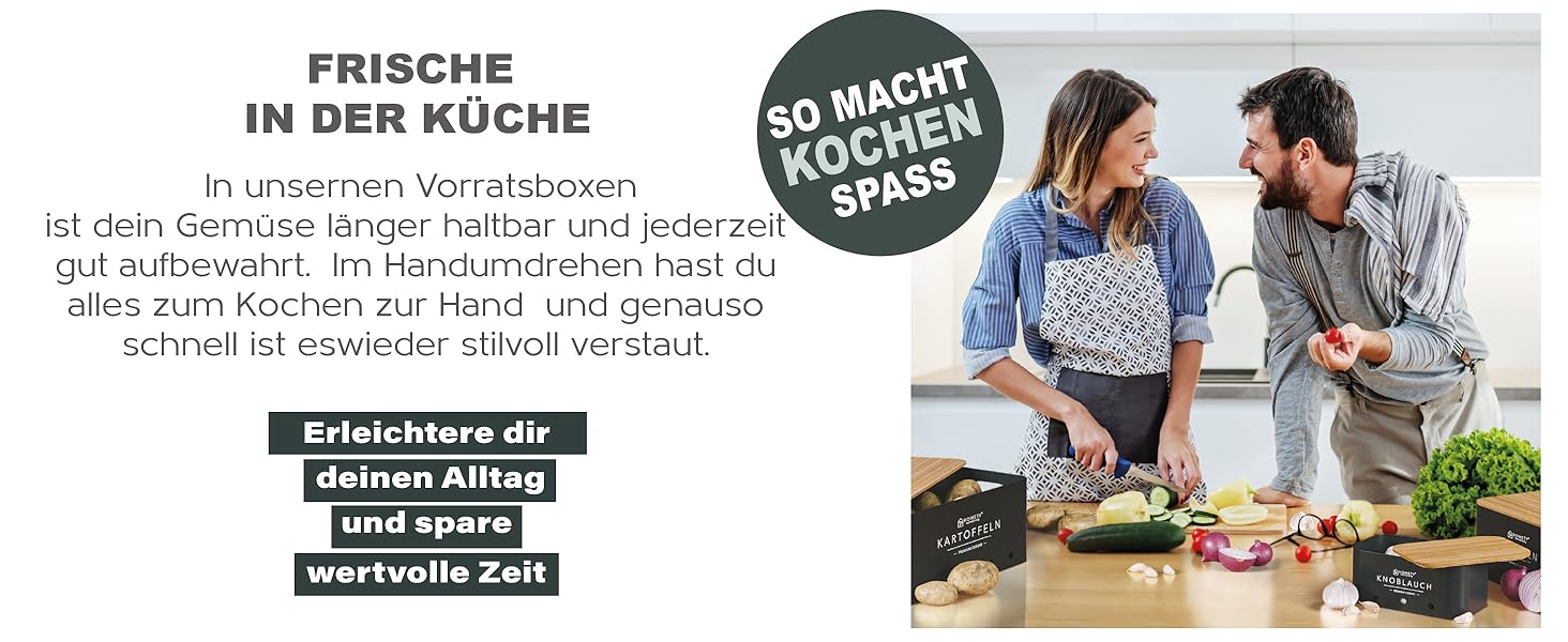 Набір контейнерів для зберігання картоплі, цибулі та часнику [3 шт] - Зберігає овочі свіжими довше (Чорний)