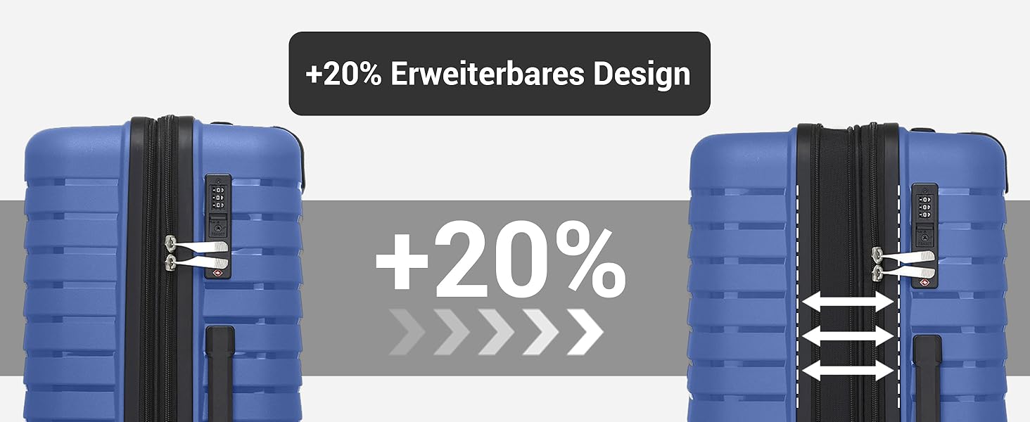 Чохол KONO середнього розміру з жорсткою обшивкою, валіза з 4 колесами, розширювана, легка, з тримачем для напоїв та TSA замком (зелений, L)