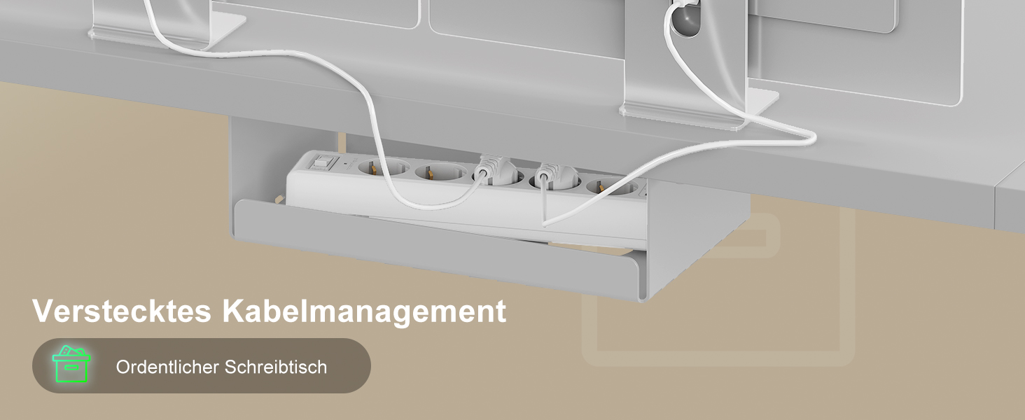 Електричний стіл Devoko 200x80 см з USB-C, білий. Регулювання висоти, комп'ютерний стіл з органайзером для кабелів