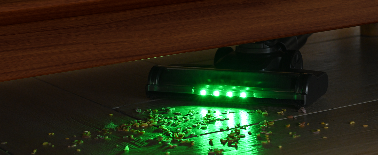 Версліф: Бездротовий акумуляторний пилосос 500W, 45 хв роботи, 40kPa, LED-дисплей, для дому та авто, синій