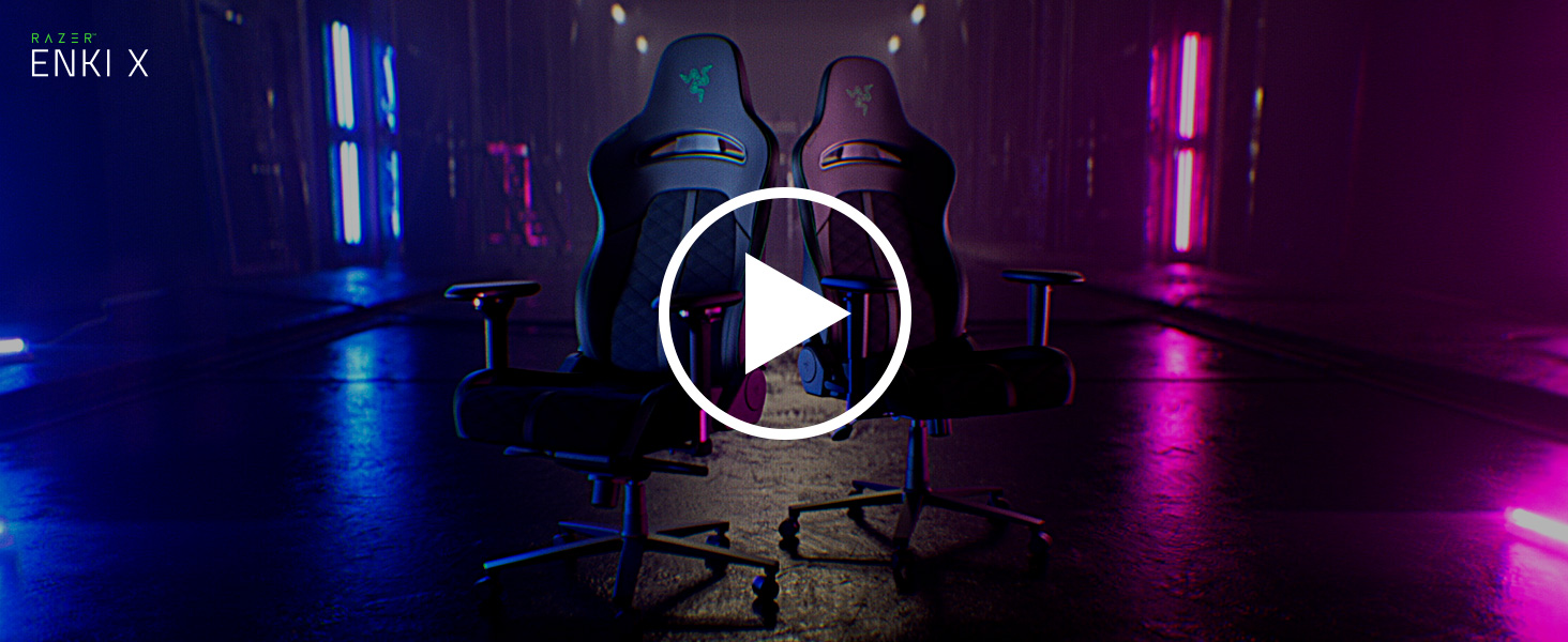 Геймінговий крісло Razer Enki X - комфорт на весь день (підтримка попереку, широке сидіння, оптимізована щільність, нахил до 152°) Зелений | Стандарт