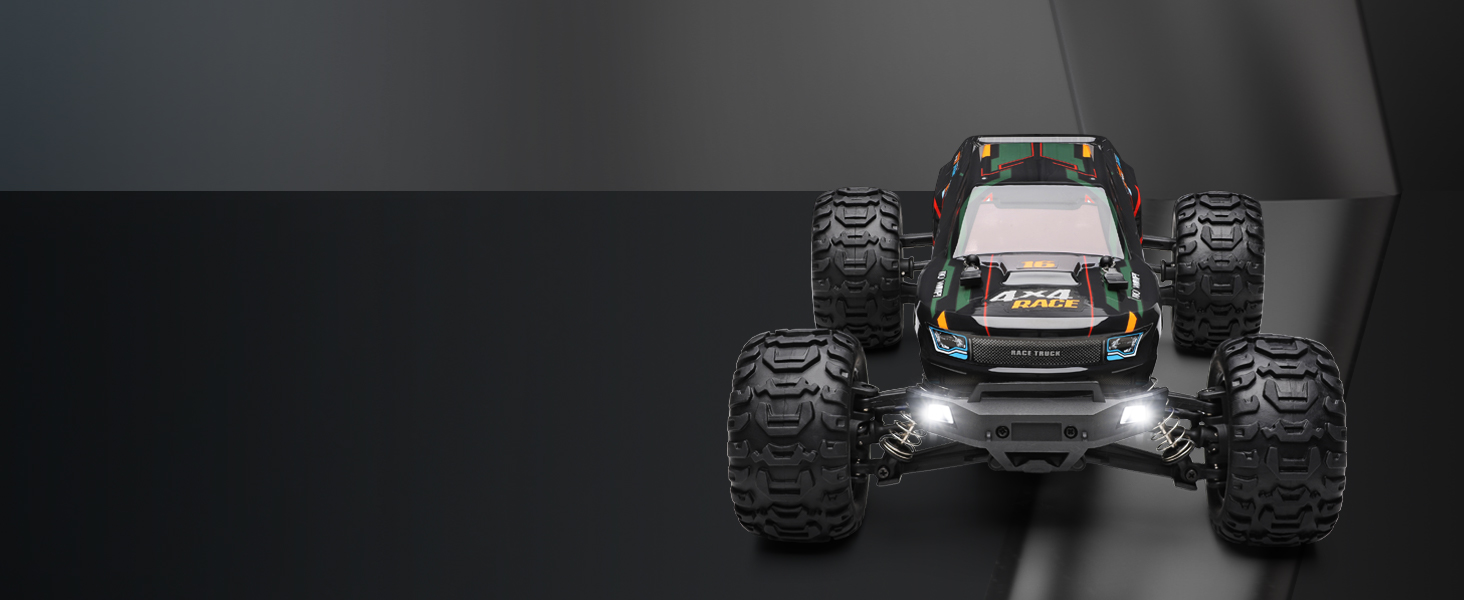 Радіокерований монстр-трак HAIBOXING 1:16, позашляховик 36 км/год, водонепроникний RTR для дітей та дорослих