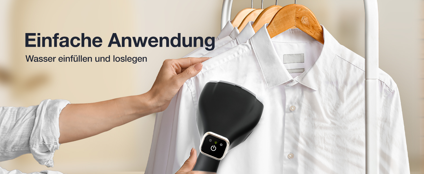 Пароочисник LEBENLANG Steamer - 1500W, 300ml, з рукавичкою та насадками | Професійний відпарювач для одягу, білизна та текстиль | Відпарювач для одягу, білизни та текстилю