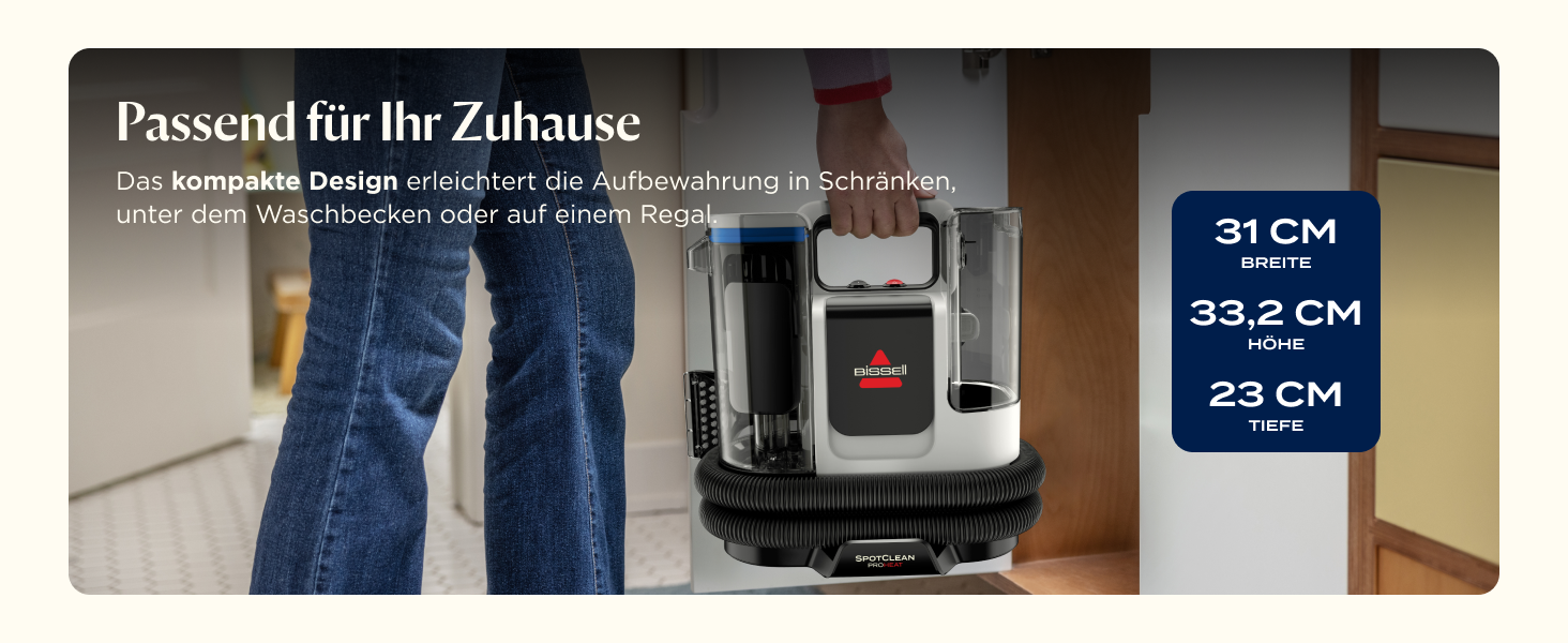 BISSELL SpotClean ProHeat Advanced - професійний мийник килимів та м'яких меблів, 1125W, з кабелем, 3924N