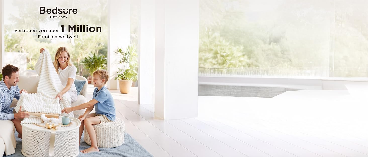 BEDSURE Пухова ковдра 155x220 см - тепла зимова ковдра з 90% пуху та 10% пера, 1080 г наповнювача, сертифікат Öko-Tex, пральна, стегане покриття, білий колір