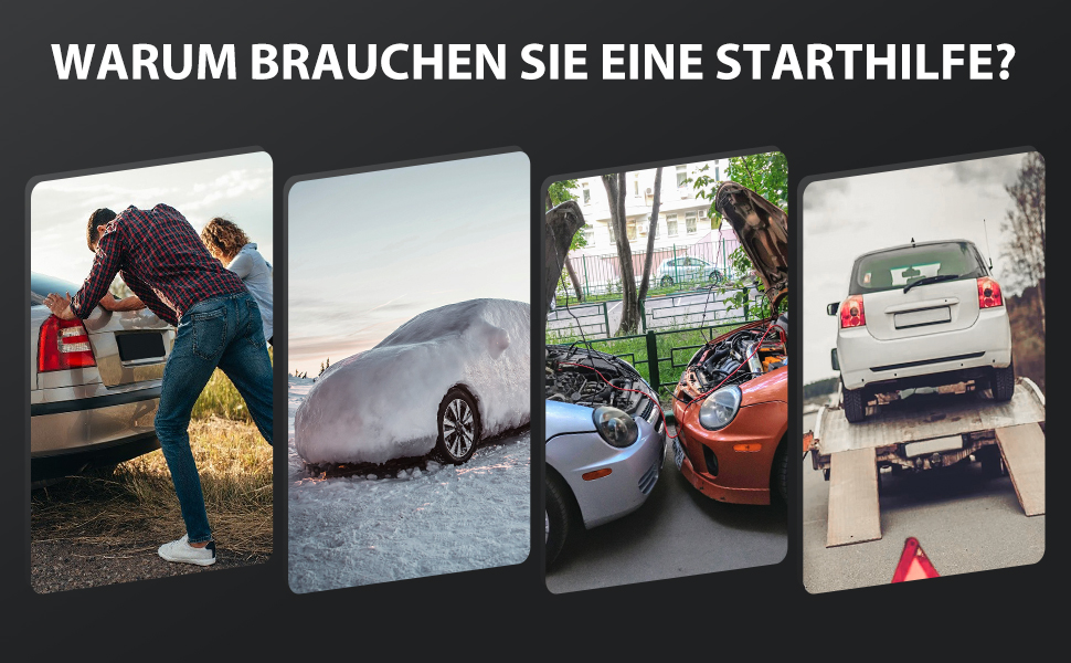 Powerbank для запуску авто BRPOM 6000A 12V: запуск бензинових та дизельних двигунів, LED-ліхтарик, екран, бустер для авто, мото, газонокосарки