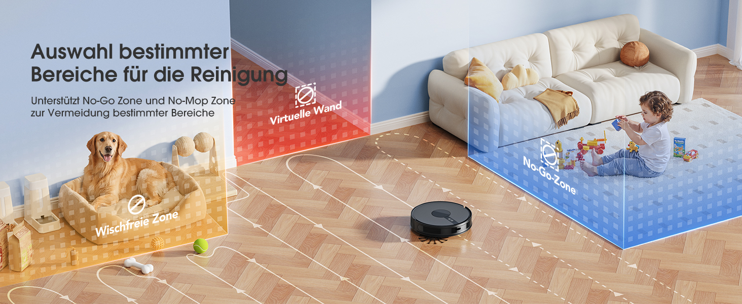 Робот-пилосос BPMIO з функцією миття підлоги та станцією самоочищення, потужність всмоктування 6500Pa, навігація LiDAR, час роботи 180 хвилин, ідеально підходить для шерсті тварин, килима та твердих підлог (B40 Plus)