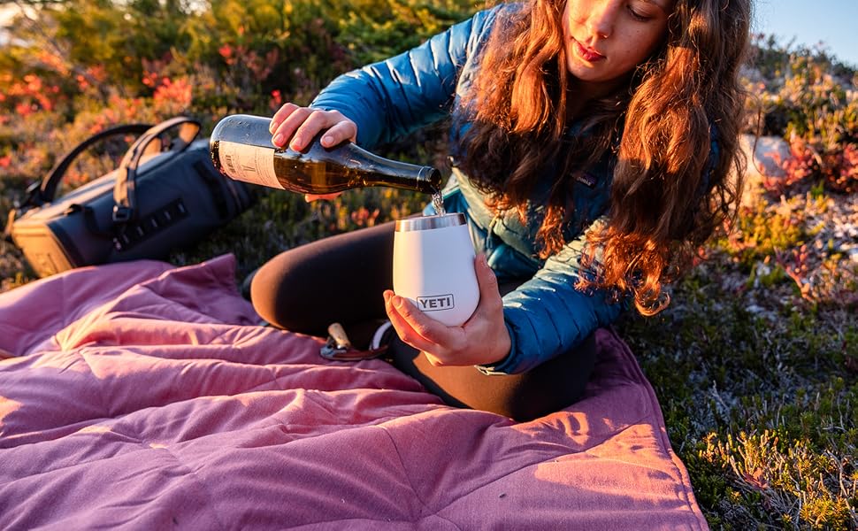 Термокружка YETI Rambler, нержавіюча сталь, з кришкою MagSlider, чорна, 10 oz (296 мл)