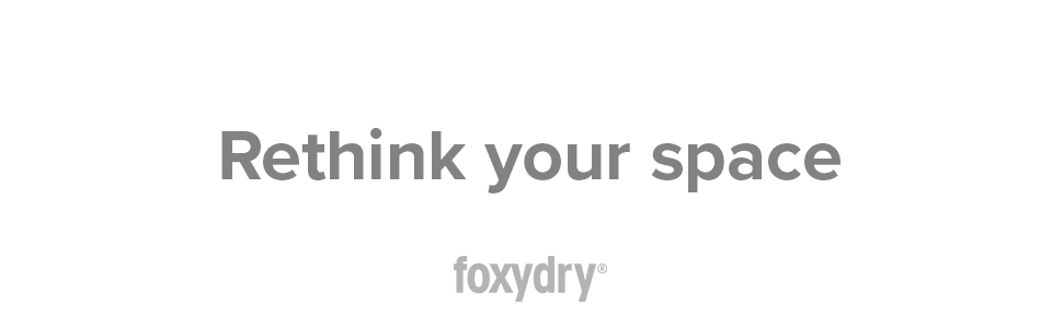 Складна настінна сушарка Foxydry, вертикальна внутрішня та зовнішня сушарка з алюмінію та сталі ( 80 см, біла