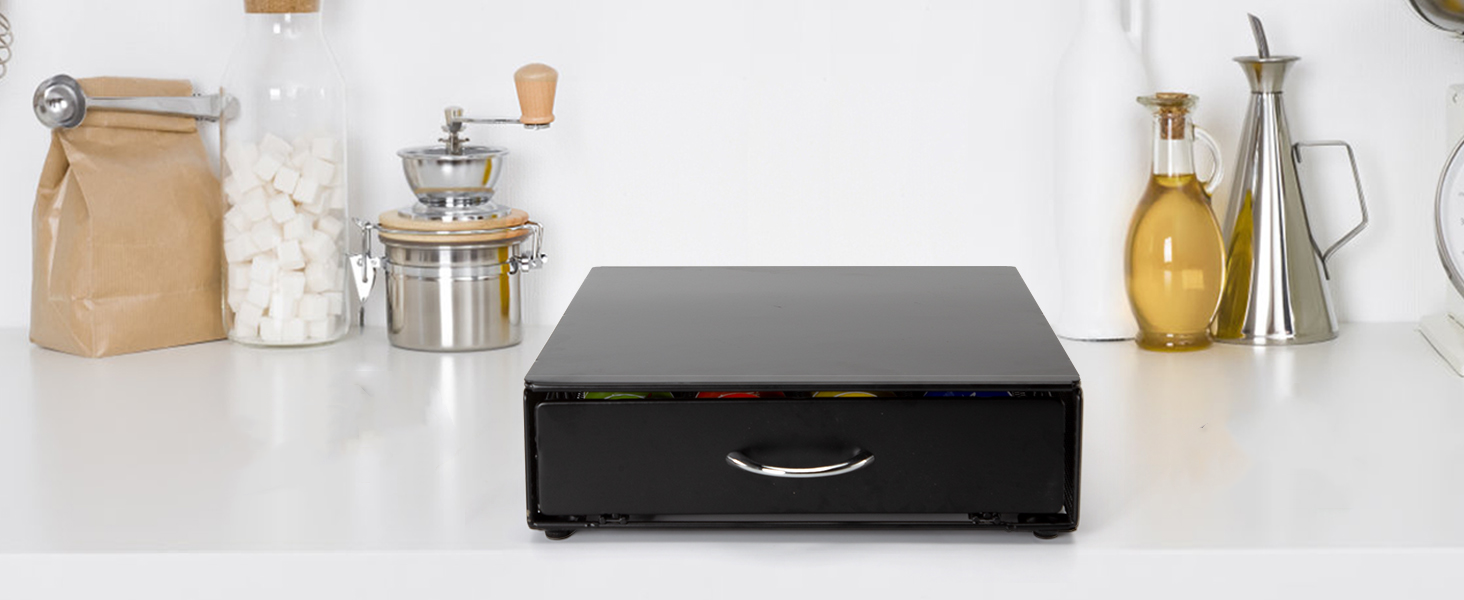 Тримач для капсул кави сумісний з Tchibo Cafissimo, Nespresso Vertuo, K-fee, ALDI Expressi, Lavazza Kapseln. Універсальний органайзер для 40 капсул