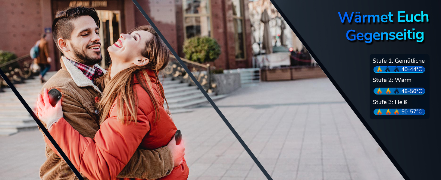 Електричний грієчка для рук, перезаряджуваний, USB, 2 шт. (чорний)