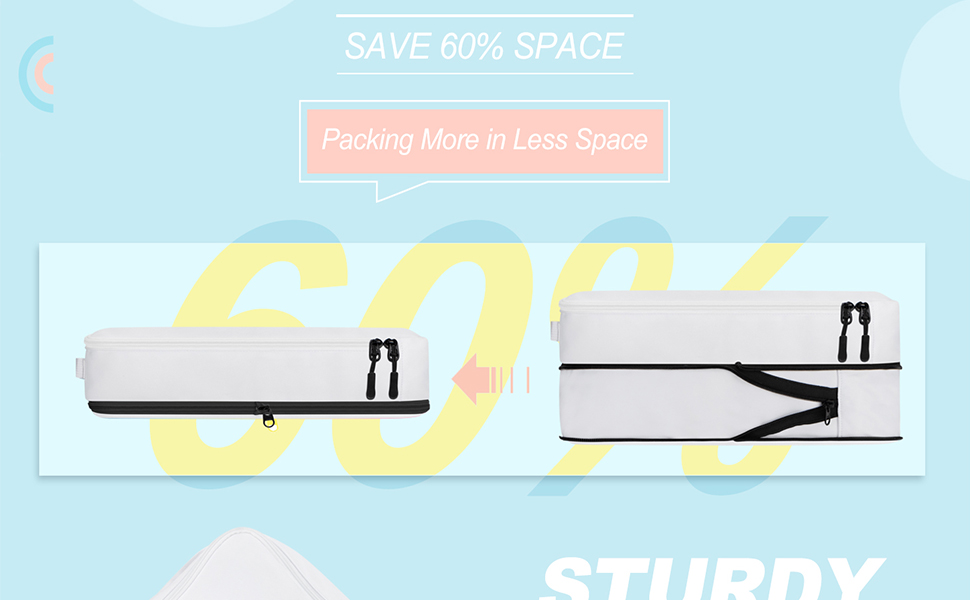 Набір органайзерів для подорожей у валізу Packing Cubes, комплект дорожніх сумок для одягу та косметички (8 предметів, рожевий)