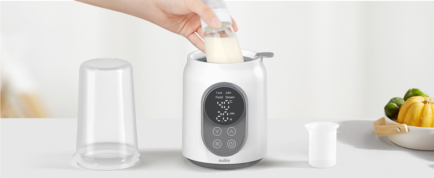 Електричний підігрівач для пляшечок Nuliie 6-в-1: для грудного молока та сумішей, з регулюванням температури та автовимкненням, 220V