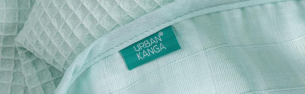 Дитяча ковдра Urban Kanga, 2 шари, 100 бавовна, 100 х 70 см (Iris Geo), ковдра для сповивання, 2 шари