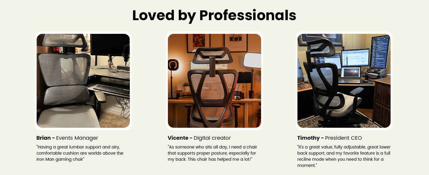 Крісло офісне ProtoArc EC100 чорне з підлокітниками та регульованою спинкою, Mesh, для дому та офісу