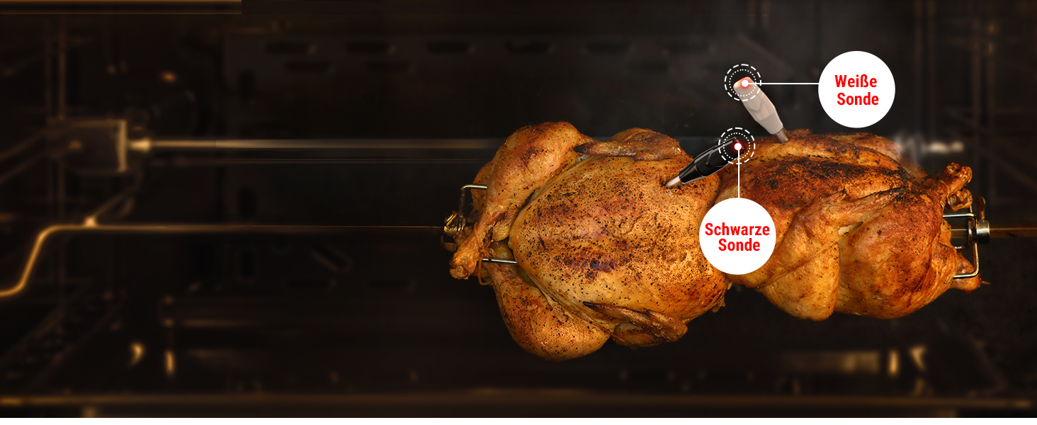 Бездротовий термометр для м'яса ThermoPro TempSpike з радіусом 300м - термометр для гриля, приготування їжі та рідин