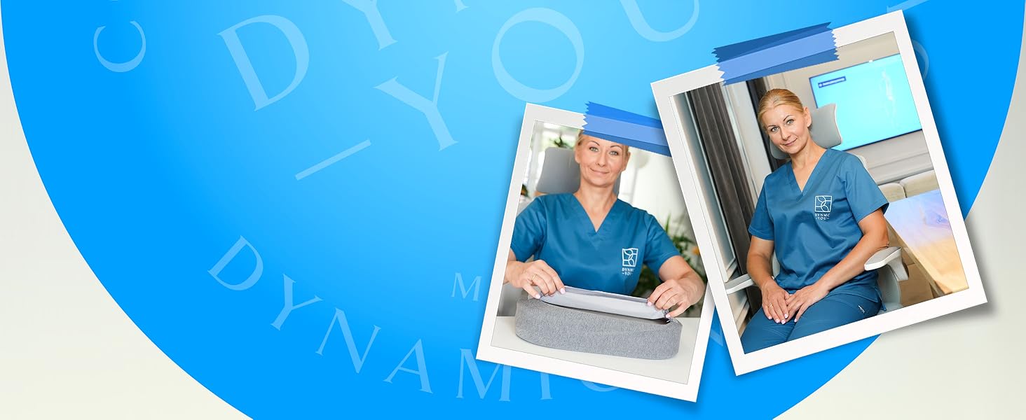 Подушка-підсидник DYNMC Bequeme для дорослих та дітей, ортопедична підставка на стілець та в авто, розроблена з фізіотерапевтами (Чорний)