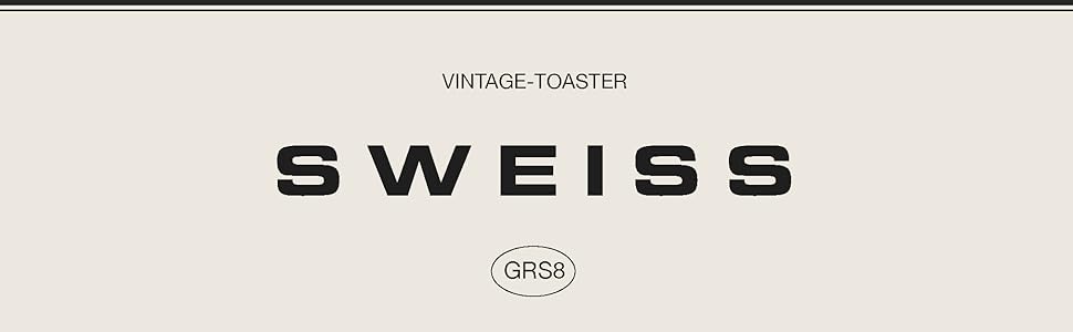 Тостер SWEISS Vintage GRV7 Бежевий: 2 відділення, 6 режимів, для багетів, розморожування, нержавіюча сталь, 1500 Вт