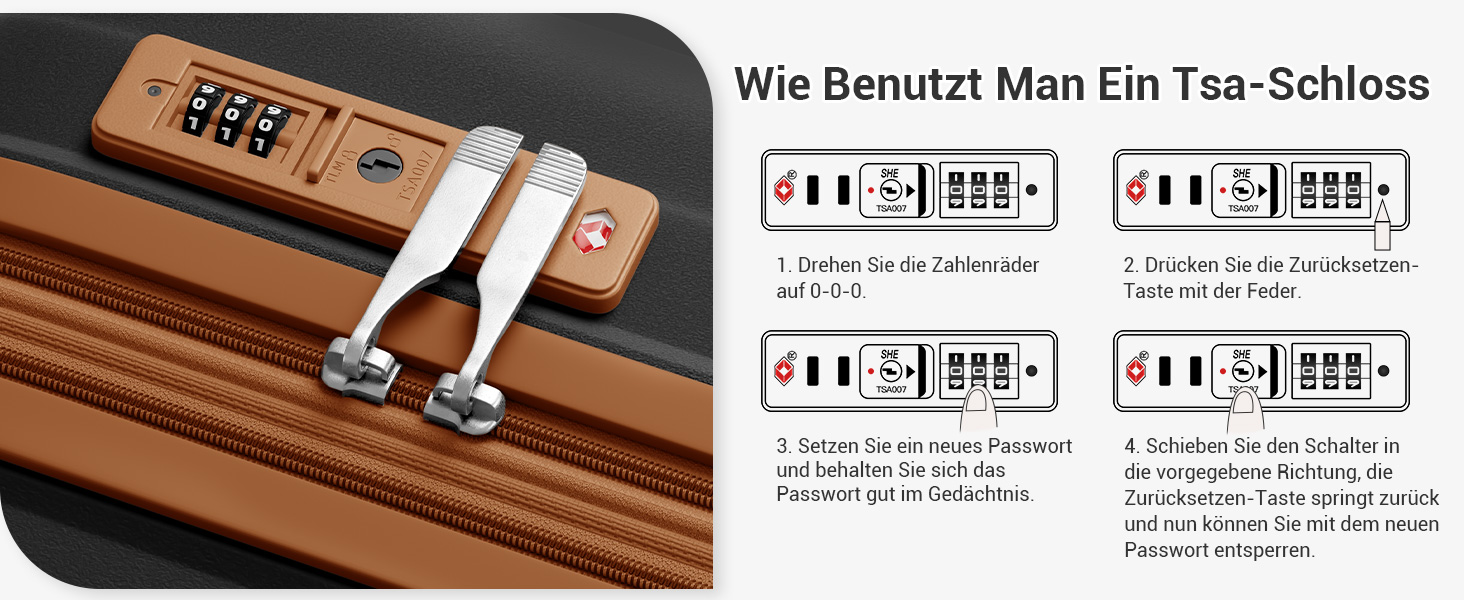 Чемодан ручної поклажі KONO з тримачем для напоїв, жорсткий корпус, легкий, поліпропілен, розширюваний, з 4 колесами та TSA замком (Чорний/Коричневий, M)