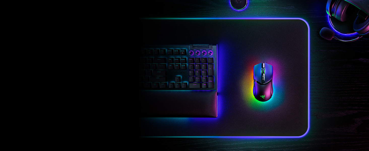 Ігрова миша Razer Cobra (чорна) — легка дротова миша з RGB-підсвіткою Chroma, оптичними перемикачами 3-го покоління та вагою 57 г