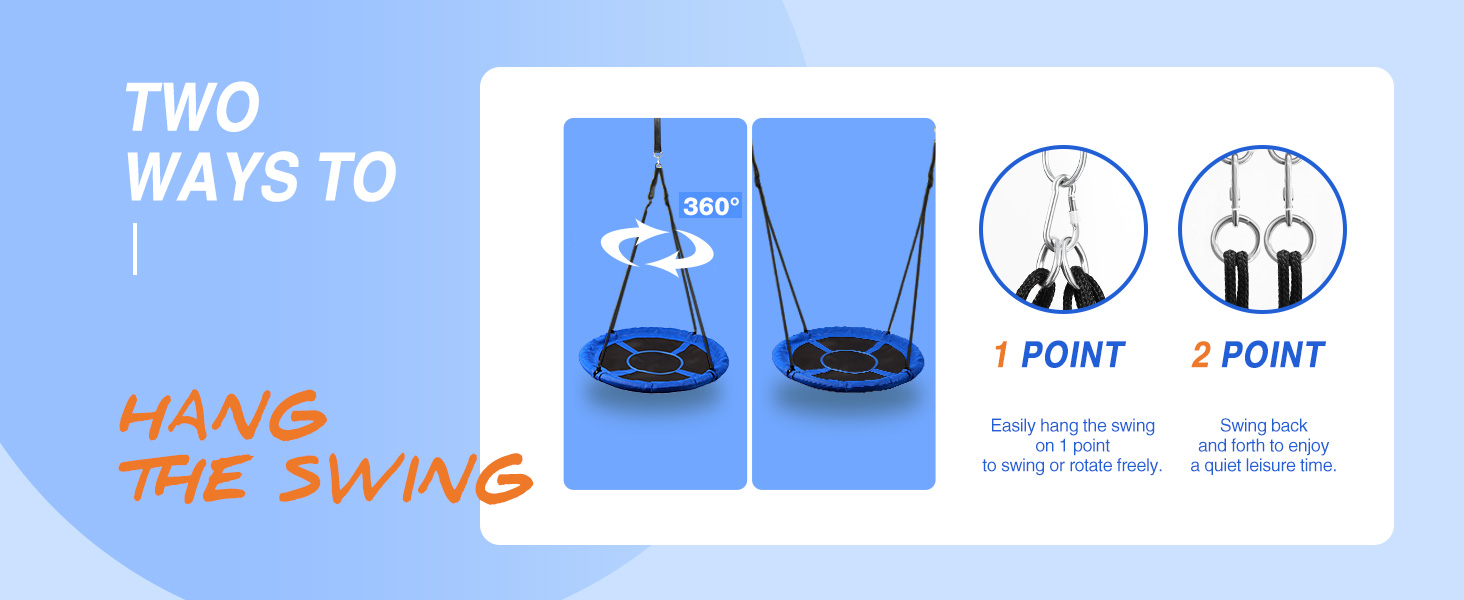 Шоукель REDCAMP Ø 110 см, водостійкий Textilene, для саду та майданчика, блакитний