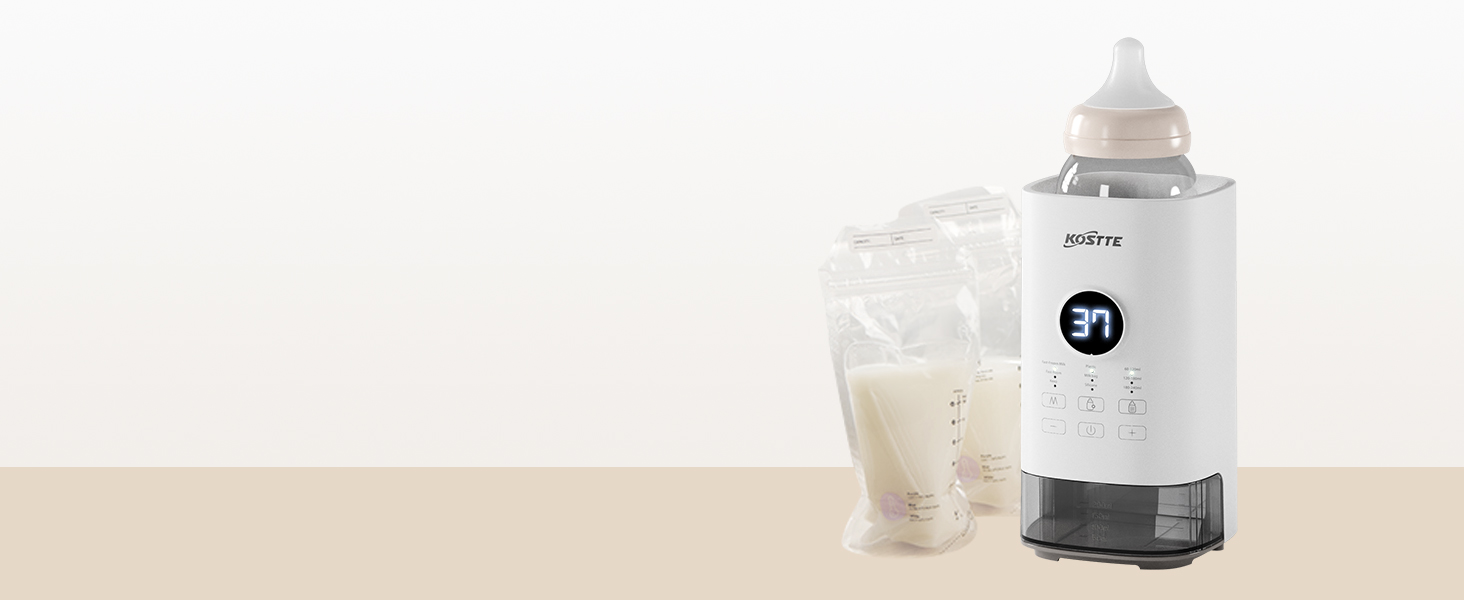 Підігрівач для пляшечок KOSTTE - універсальний, для грудного молока та суміші (білий)