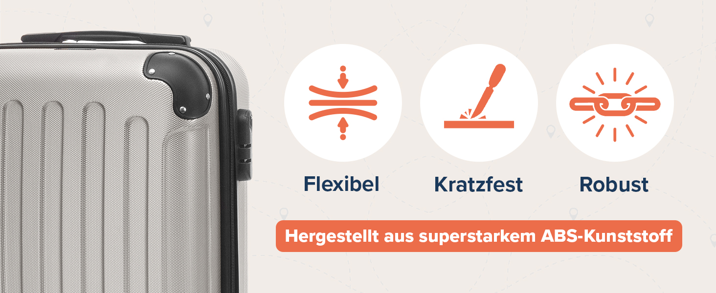 Набір валіз TRVLMORE: 2 валізи (ручна поклажа, шампань)