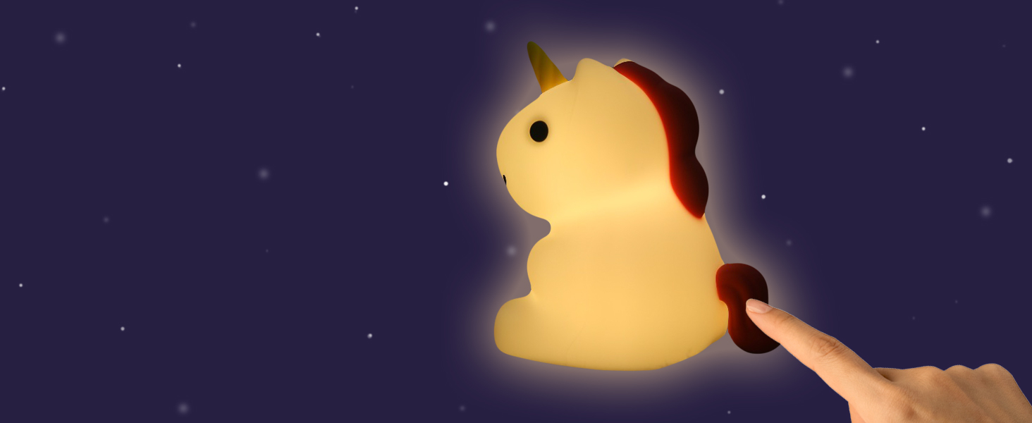 Дитячий LED нічник MegaLight (Maggy Magic) — RGB підсвітка, регулювання яскравості, сенсорне керування та звукові ефекти, USB, сертифікована іграшка для дітей та немовлят