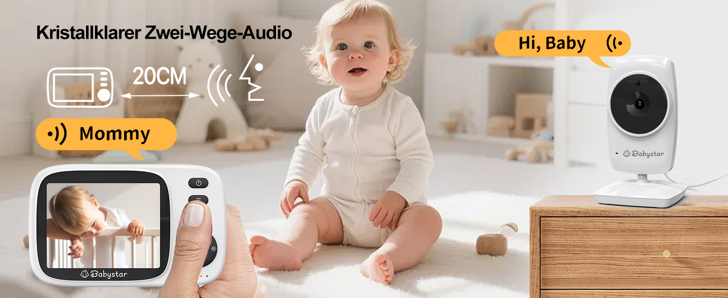 Відеоняня Babystar з камерою та екраном 3.2