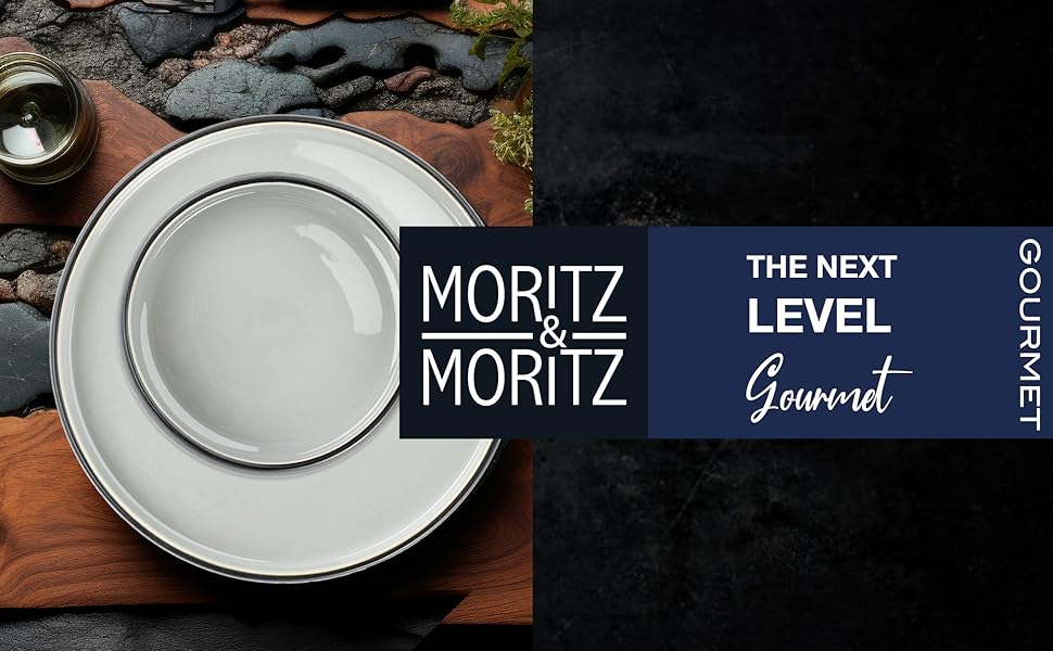 Набір посуду Moritz & Moritz SOLID UNI на 6 осіб, 18 предметів, сірий — сучасний сервіз із каменю, підходить для мікрохвильової печі та посудомийної машини