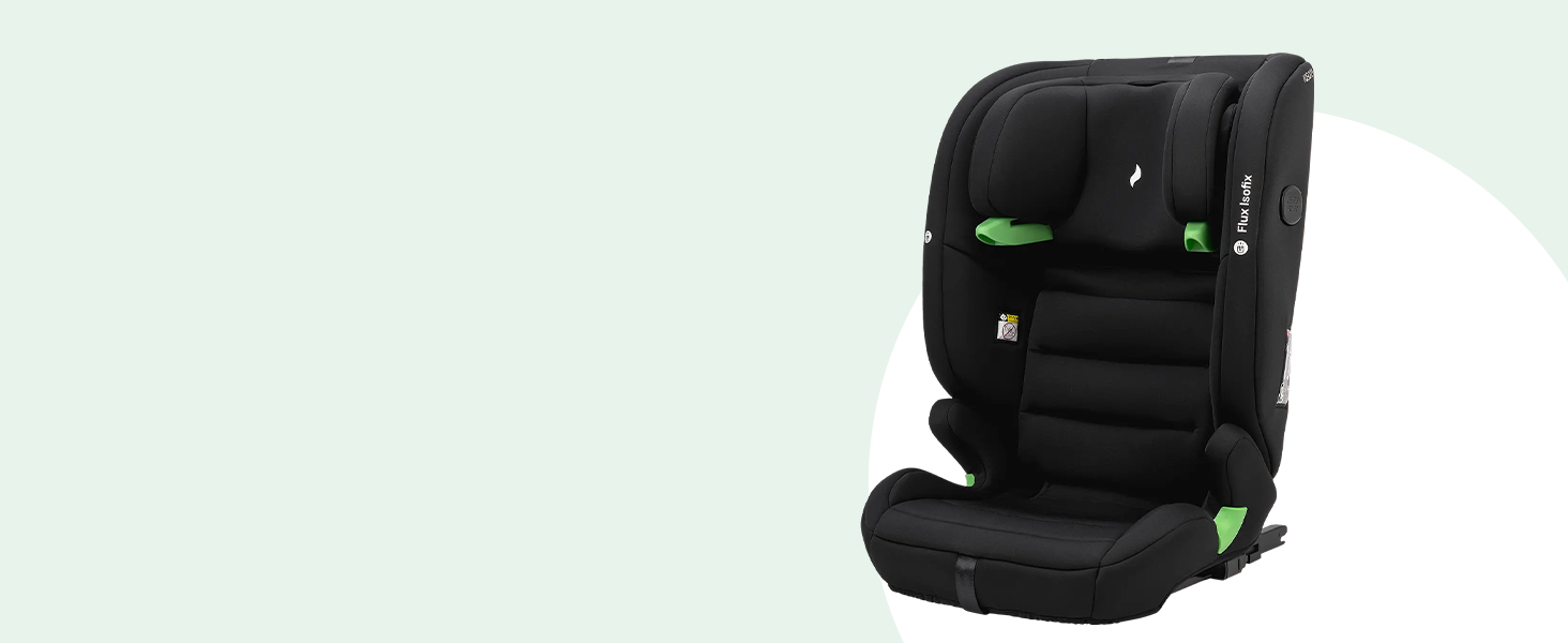 Дитяче автокрісло Osann Flux Isofix, i-Size від 76 до 150 см, зростаюче дитяче автокрісло Isofix- сірий меланж i-Size сірий меланж