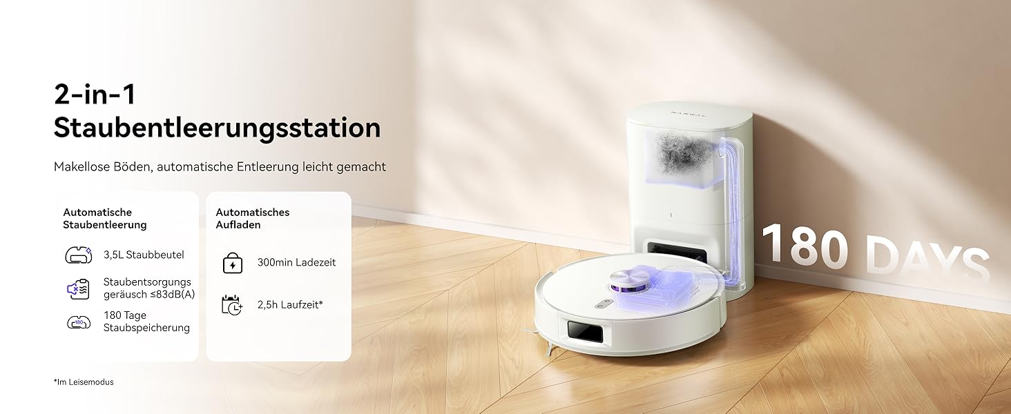 Робот-пилосос NARWAL Freo S з функцією миття підлоги, 8000Pa, 3.5L, LDS-лазерна навігація, керування через додаток, для килимів та шерсті тварин